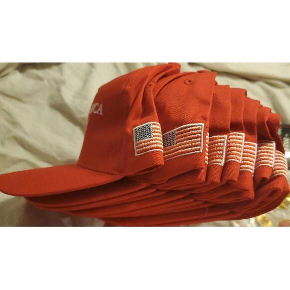 10 Keep America Great MAGA Hats, 10 bumper stickers Trump 2024